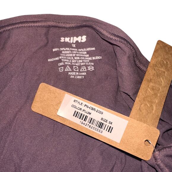 Skims Fits Everybody Plumb Purple Cheeky Brief Panties Size 3X - Picture 2 of 3